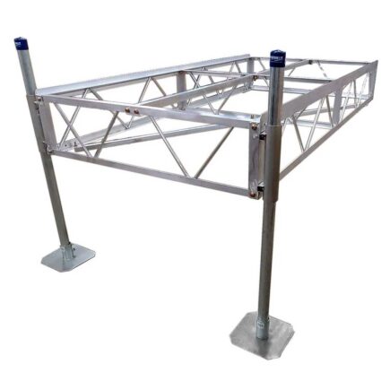 stationary-straight-pipe-frame truss frame stationary end section