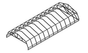 Canopy frame style for Hewitt Tower canopies.