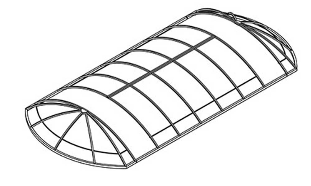 Canopy frame style for Newmans Lund canopies.