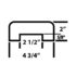 four and three quarter inch poly dock cushion-with two and one half groove groove spec sheet