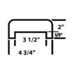 four and three quarter inch poly dock cushion with three and one half inch groove spec sheet