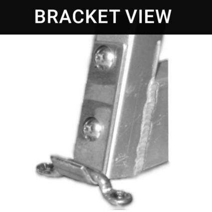 bracket-view Aluminum ladder Dock Bracket view
