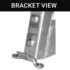 Aluminum ladder Dock Bracket view