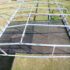 Boat lift mesh cargo shelves