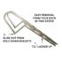 Instructions on how to remove aluminum ladder