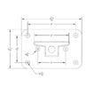 Spec sheet for 6 inch nylon fold down cleat