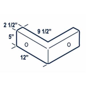 rm1-draw5 specs on 2 foot flex corner poly dock cushion