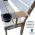 patriot dock bench with cup holder