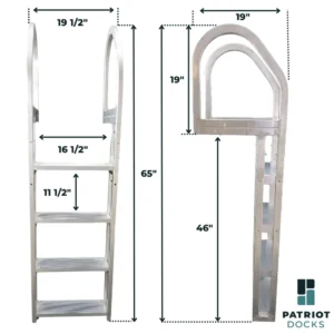 patriot dock ladder kit dimensions