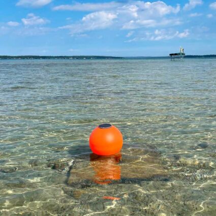 14-solar-buoy-orange-day Aqua Lantern 14" orange solar buoy