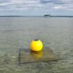 Aqua Lantern solar buoy day view of yellow color