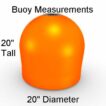 Aqua Lantern 20 inch solar buoy measurements