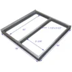 4 foot x 4 foot ramp sub frame measurements