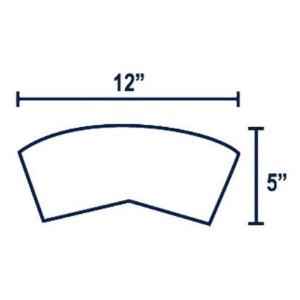 DHC-C-print Curved Dock Harbor Cushion Firm