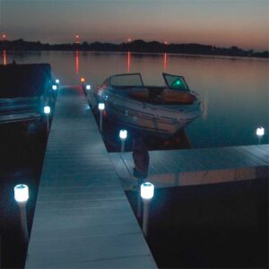 pipe dock lights on dock