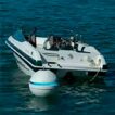 Residential mooring buoy and boat