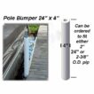 specs on 24 inch by 4 inch round pole pipe bumper