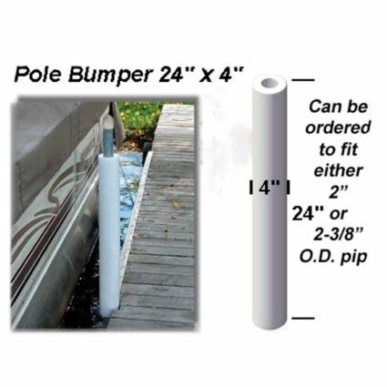 pb24b1A specs on 24 inch by 4 inch round pole pipe bumper