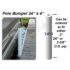 specs on 24 inch by 4 inch round pole pipe bumper