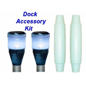 truss frame pipe dock accessory kit two lights two bumpers