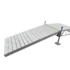 ramp to truss frame dock gray aluminum decking