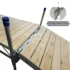 truss frame dock to ramp cedar decking