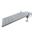 ramp to truss frame dock gray poly decking