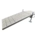 ramp to truss frame dock tan poly decking