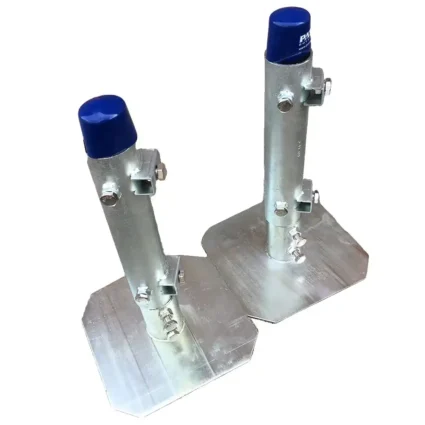 ramp-supports truss frame dock pipe brackets and foot plates