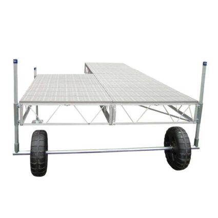 roll-patio-pipe-poly-tan Patio Roll-in Pipe Dock with tan poly decking