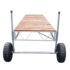 Straight Roll-in Pipe Dock with cedar decking
