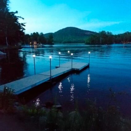 solar-dock-post-light-4 round post solar dock lights on dock post