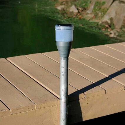 solar-dock-post-light-round-2 round post solar dock lights
