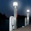 square post solar dock lights