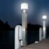 square post solar dock lights