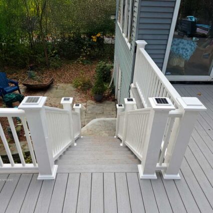 solar-post-cap-light-in-use-2 Solar Post Cap Lights - White on poly stair posts