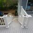 Solar Post Cap Lights - White on poly stair posts