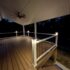 Solar Post Cap Lights - White on deck post