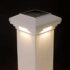 Solar Post Cap Lights White on poly post
