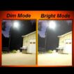 Solar street skylight woth motion sensor dim versus bright