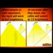 Motion Sensor info on Solar Street and skylight