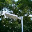solar street light on pole