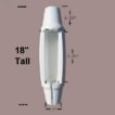 18 inch White torpedo dock cushion