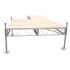 Patio Stationary Pipe Dock with cedar decking