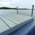 low profile floating dock with side float