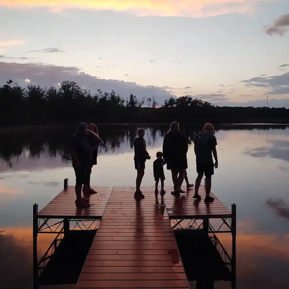 Aluminum Truss Frame Dock double patio