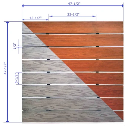 aluminum-panel-spec 48"x48" aluminum decking measurements
