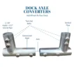 roll in dock axel brackets