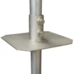 dock foot plate attached to dock pipe