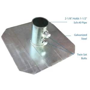 dock pipe foot plate